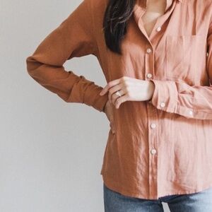 Tradlands Martine Tencel Button-up Shirt Cameo small